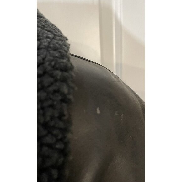 B.M.M. Los Angeles Faux Leather Motorcycle Jacket Brown Mens Medium Lined - Picture 9 of 16